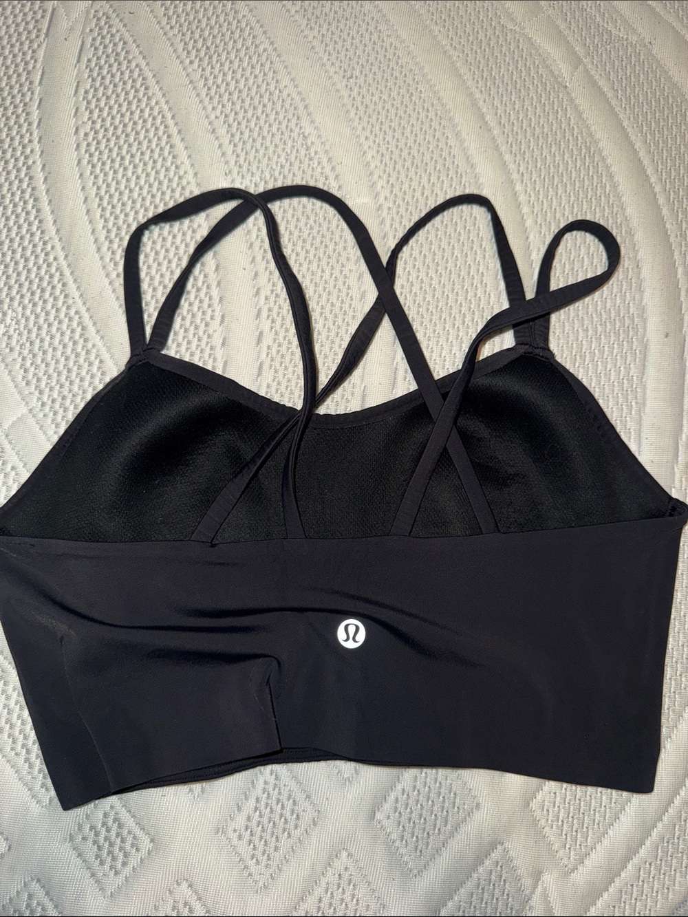 lululemon athletica Black Strappy Longline Sports Bra - Picture 2 of 2